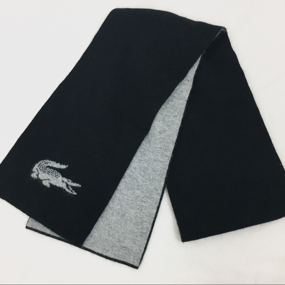Price ⬇️ [Lacoste] Black and Gray Scarf